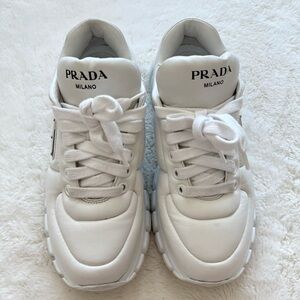 Prada women platform sneakers size 38.5 EU Authentic Retail 1350$